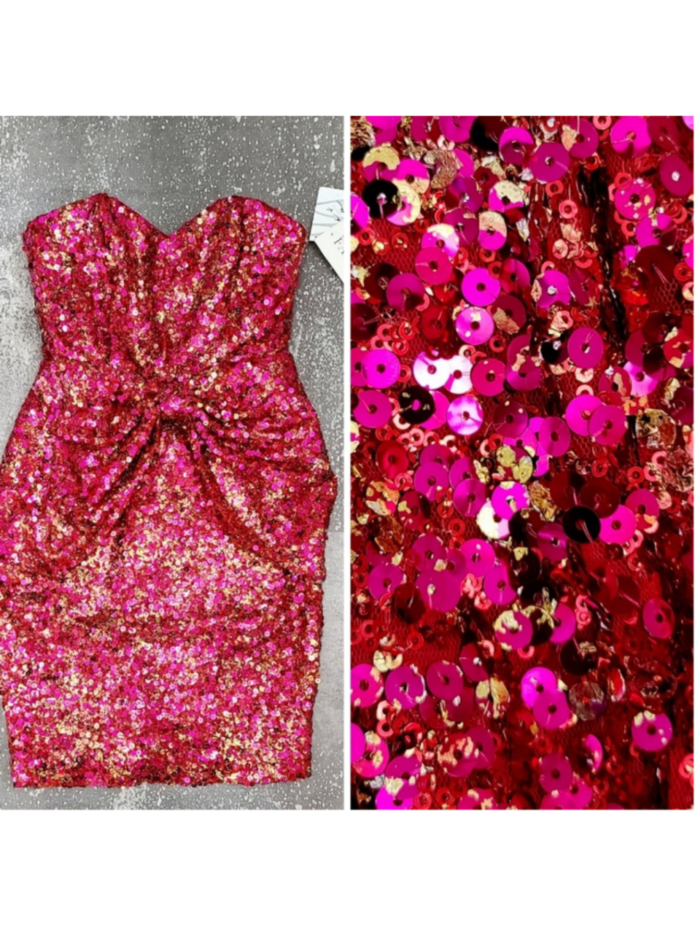 Badgley Mischka Sequined‎ Dress